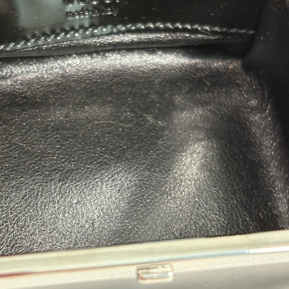 Authentic GUCCI Black patent Leather Accessory jewelry Box cards and certificate - Picture 11 of 12